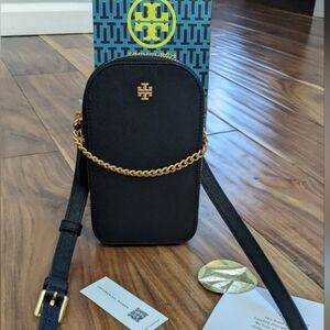 Tory Burch Emerson Saffiano Leather Scratch Resistant Crossbody + Gift Bag Nwt ❤